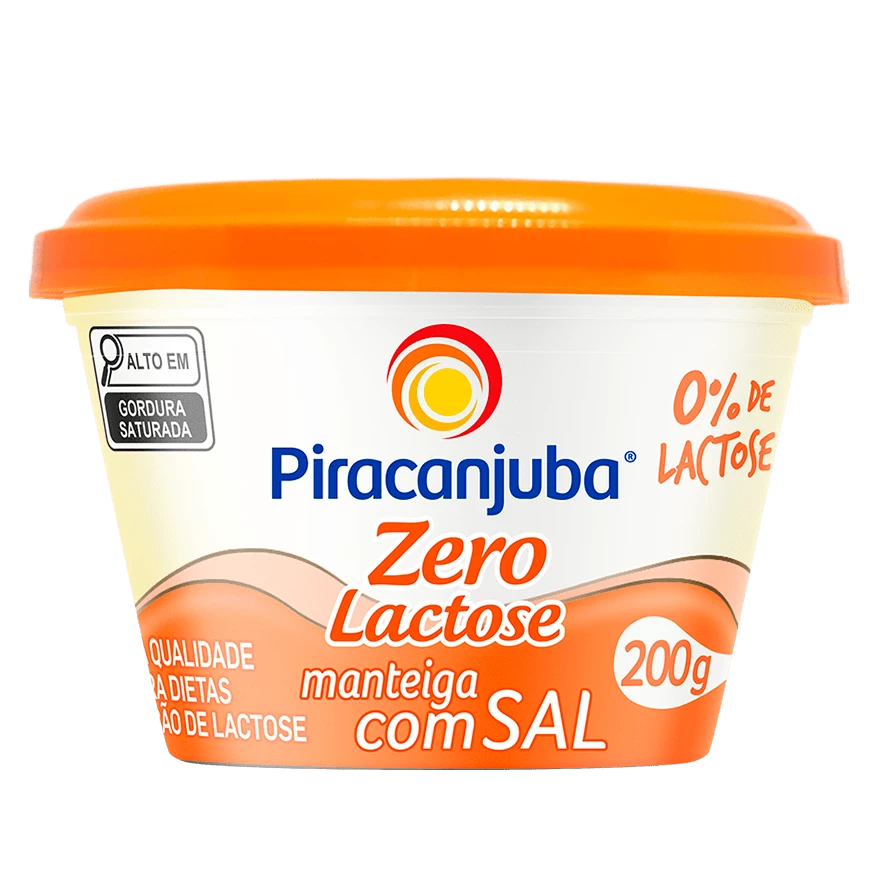 Produto Manteiga Piracanjuba com Sal Zero Lactose 200 g