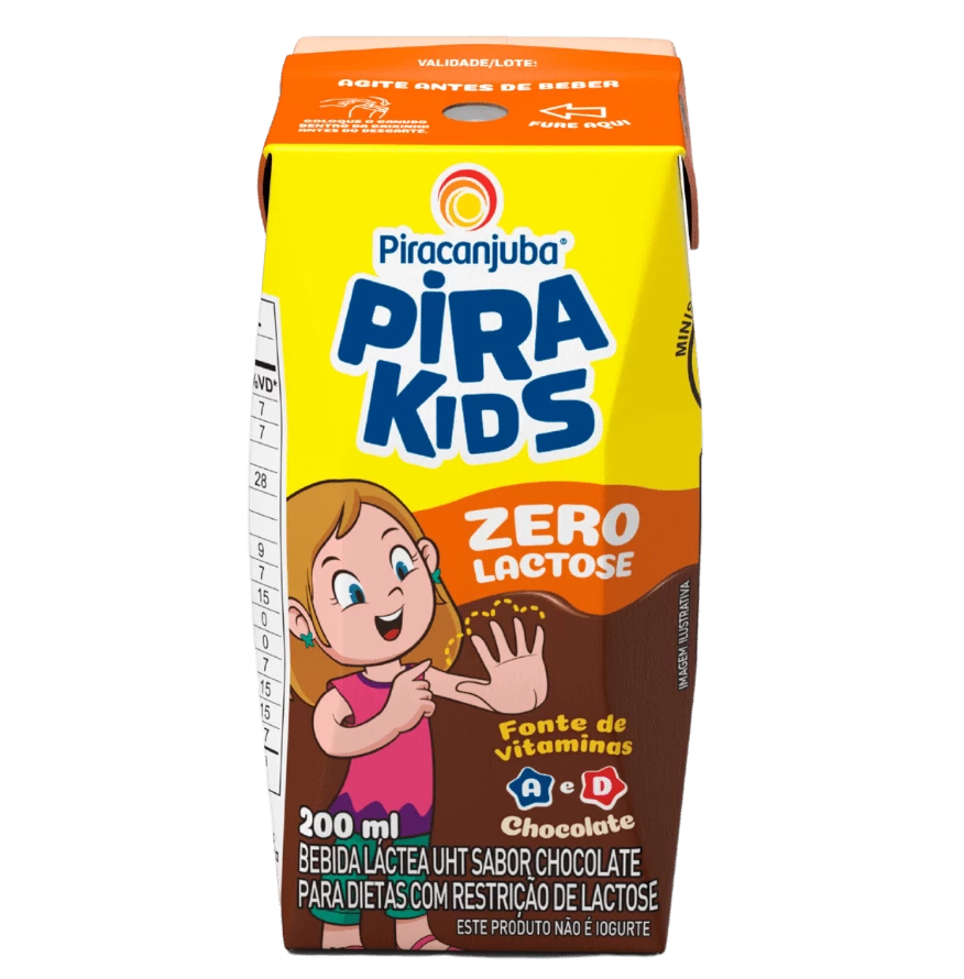 Produto Achocolatado Piracanjuba Pirakids Zero Lactose 200 ml