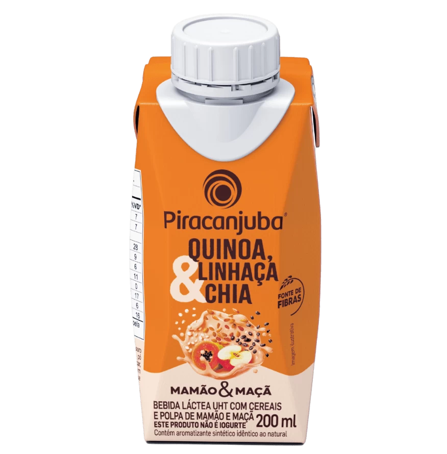 Produto Bebida com Cereais Piracanjuba Mamão & Maçã 200 ml