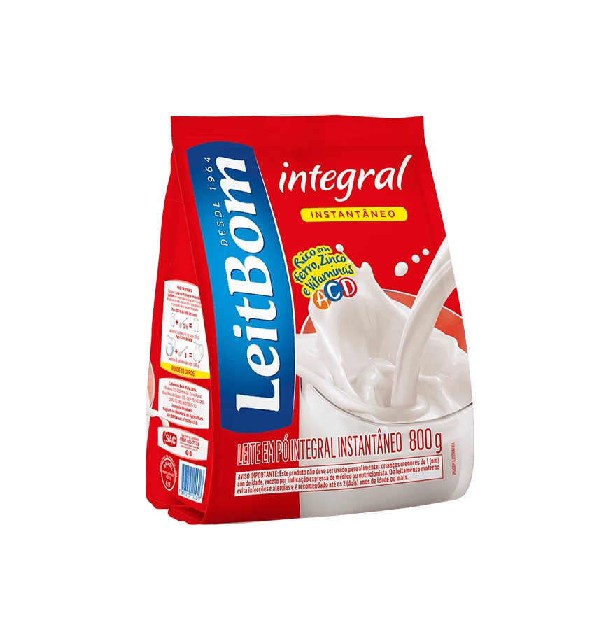 Produto Leite em Pó Integral Instantâneo 800 g