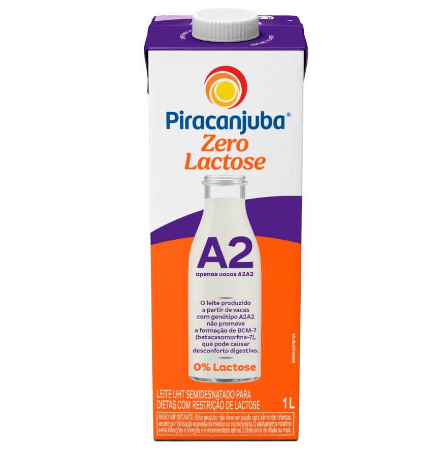 Produto Leite Semidesnatado Piracanjuba Zero Lactose A2 1L