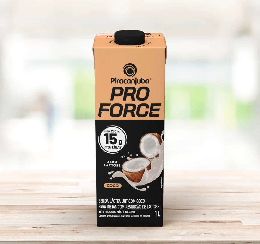 Bebida Láctea Proteica ProForce Coco, 15g de proteínas, 1 litro