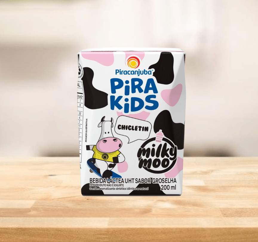 Pirakids + Milky Moo Chicletin 200 ml | Piracanjuba