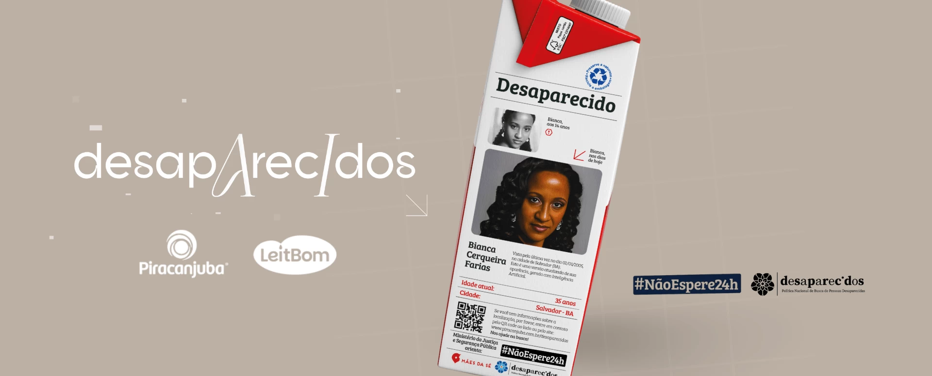 "Não espere 24h”: Piracanjuba se une ao Ministério da Justiça e Segurança Pública em ação inédita com auxílio de IA para encontrar desaparecidos