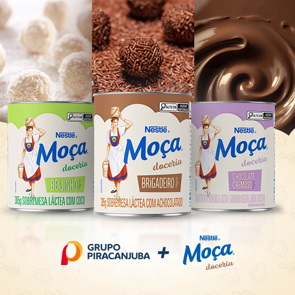Grupo Piracanjuba e Nestlé relançam Linha Moça Doceria