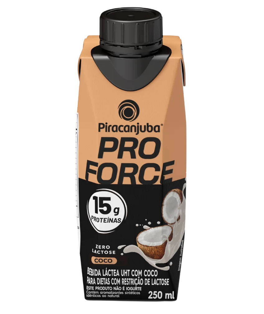 Bebida Láctea Proteica Piracanjuba ProForce Coco, 15g de proteínas, 250ml