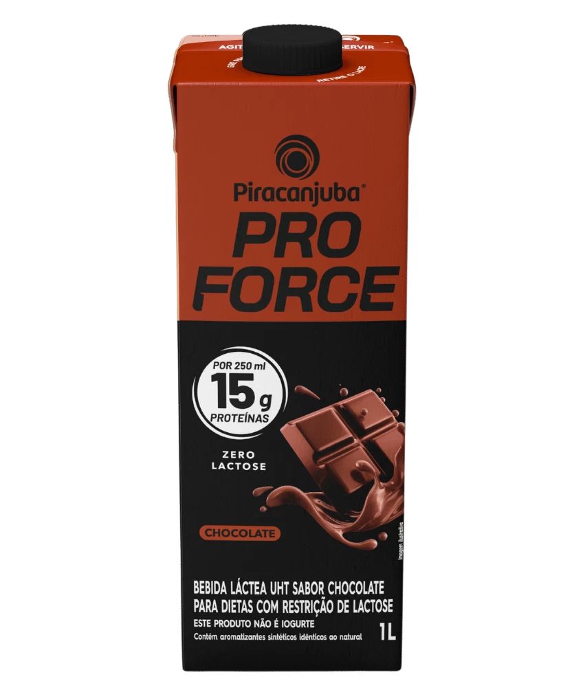 Bebida Láctea Proteica Piracanjuba ProForce Chocolate, 15g de proteínas, 1 litro