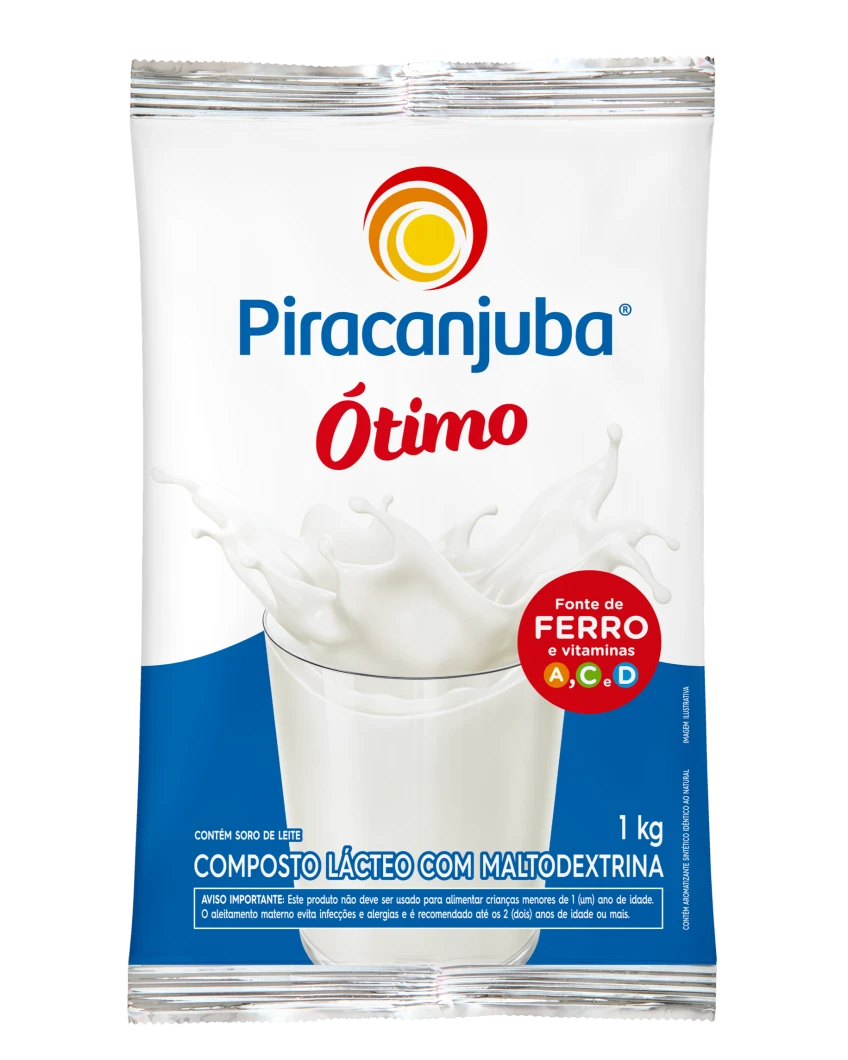Composto Lácteo com Maltodextrina Piracanjuba Ótimo 1kg
