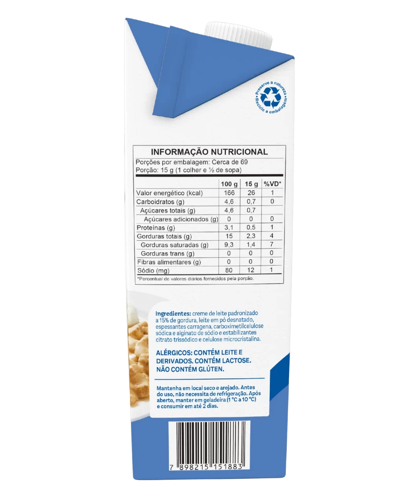 Creme de Leite Piracanjuba 1kg