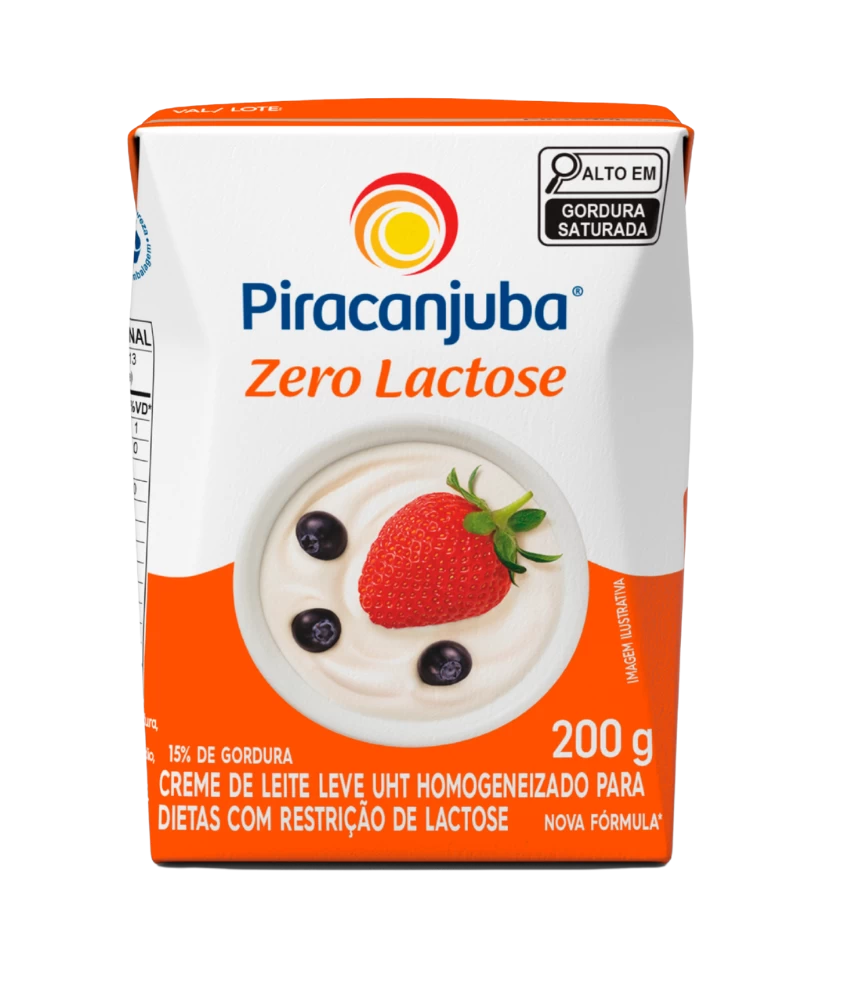 Creme de Leite Zero Lactose Piracanjuba 200g