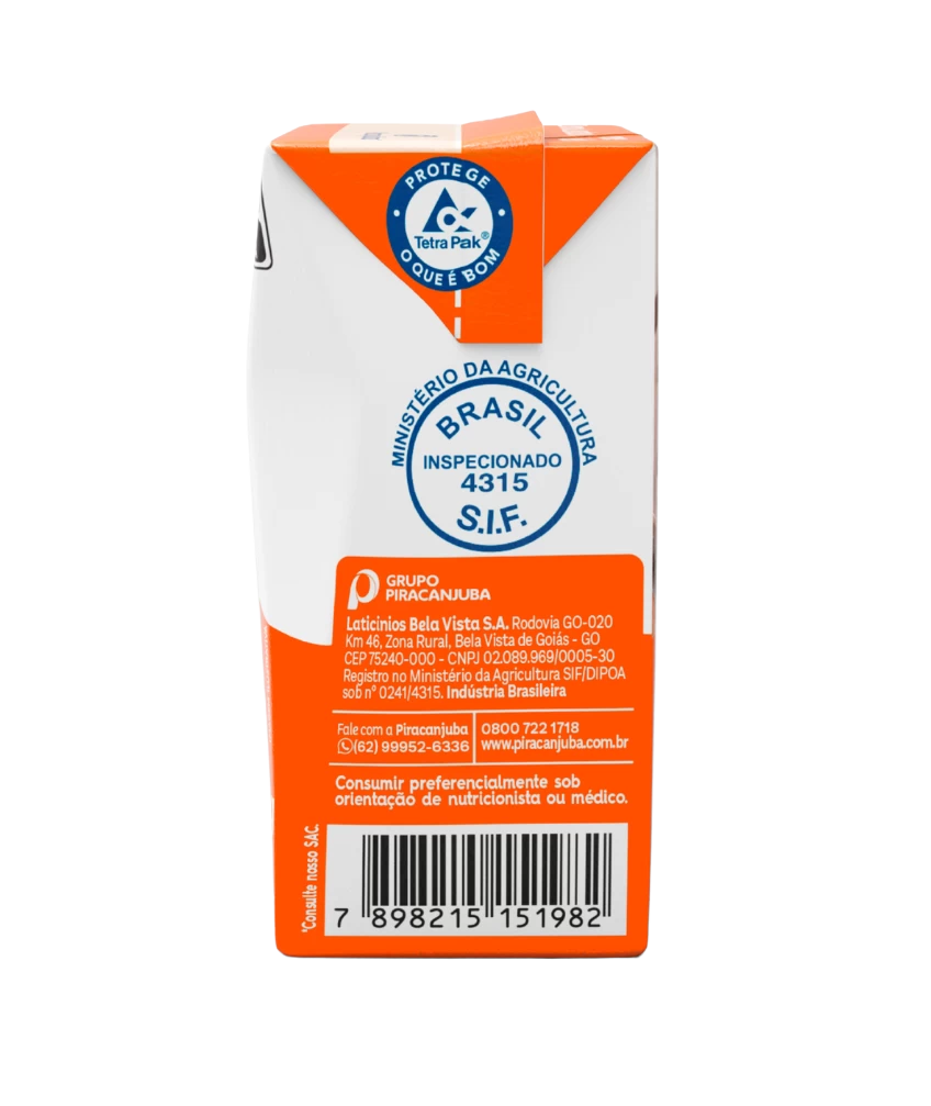Creme de Leite Zero Lactose Piracanjuba 200g