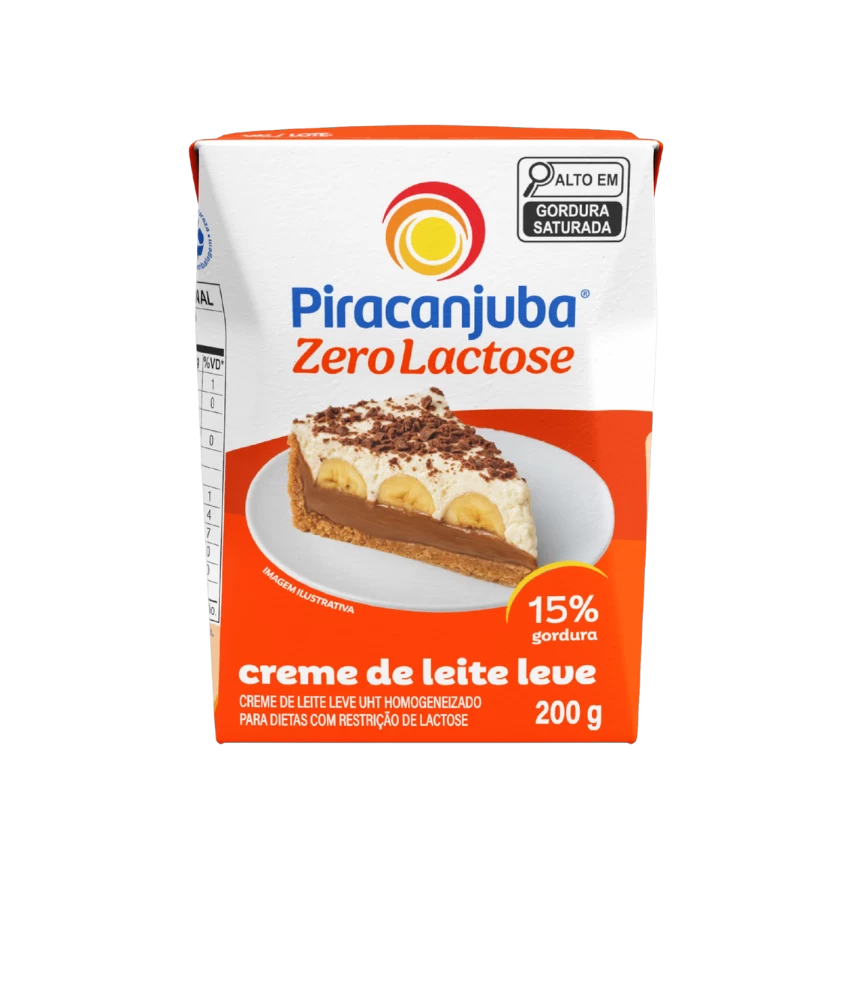 Creme de Leite Zero Lactose Piracanjuba 200g