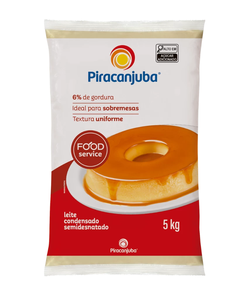 Leite Condensado Piracanjuba Semidesnatado 5kg
