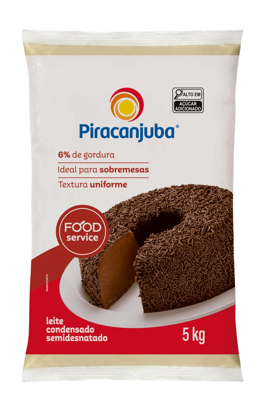 Leite Condensado Semidesnatado Piracanjuba 5kg