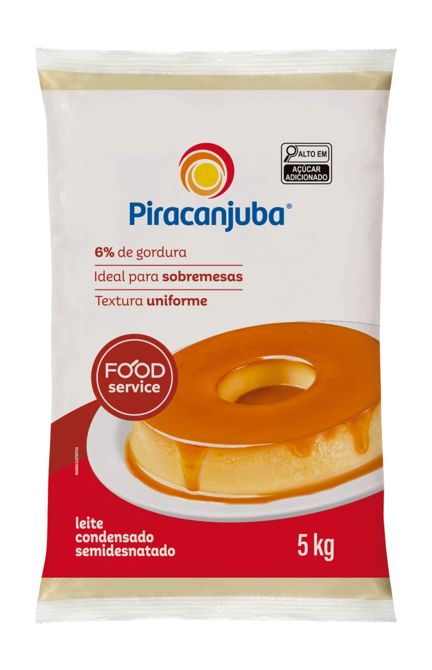 Leite Condensado Semidesnatado Piracanjuba 5kg