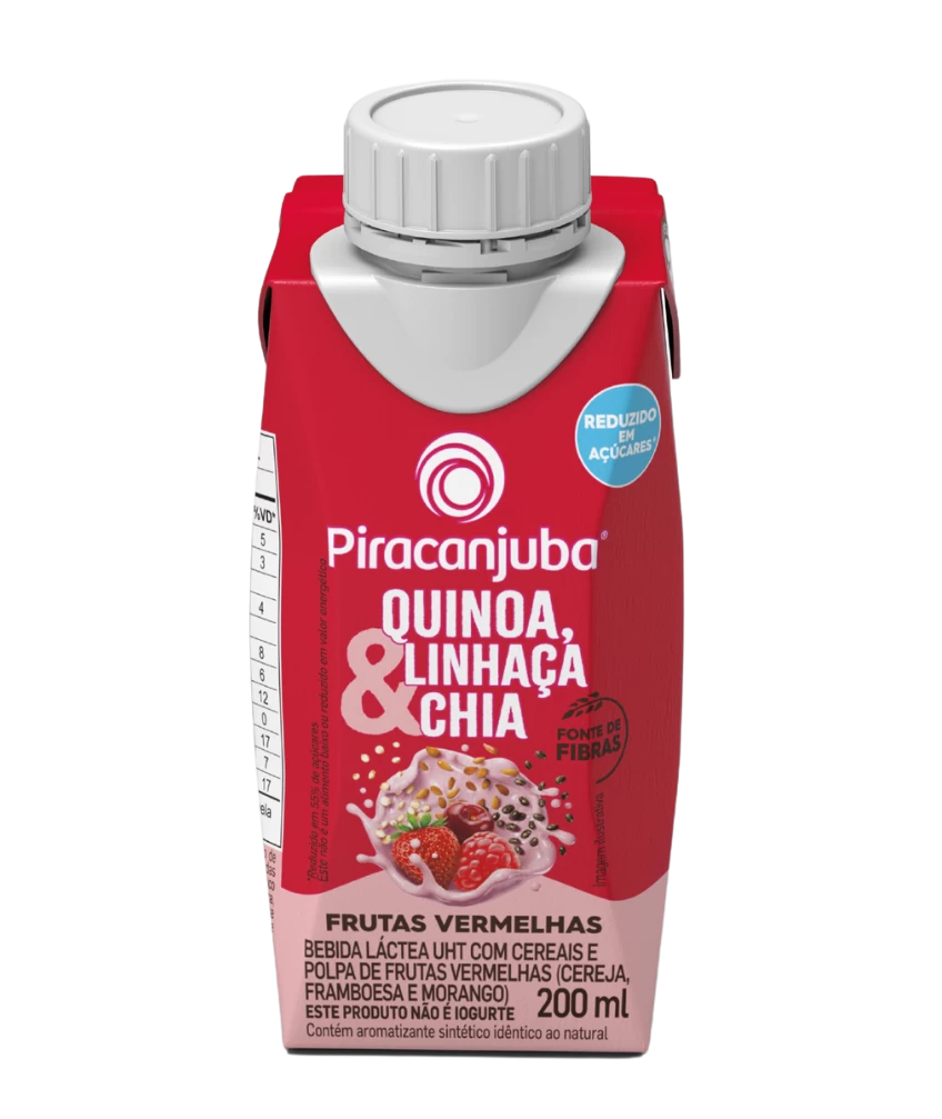 Bebida Lactea UHT Frutas Rojos Sin Adición de Azúcares 200 ml