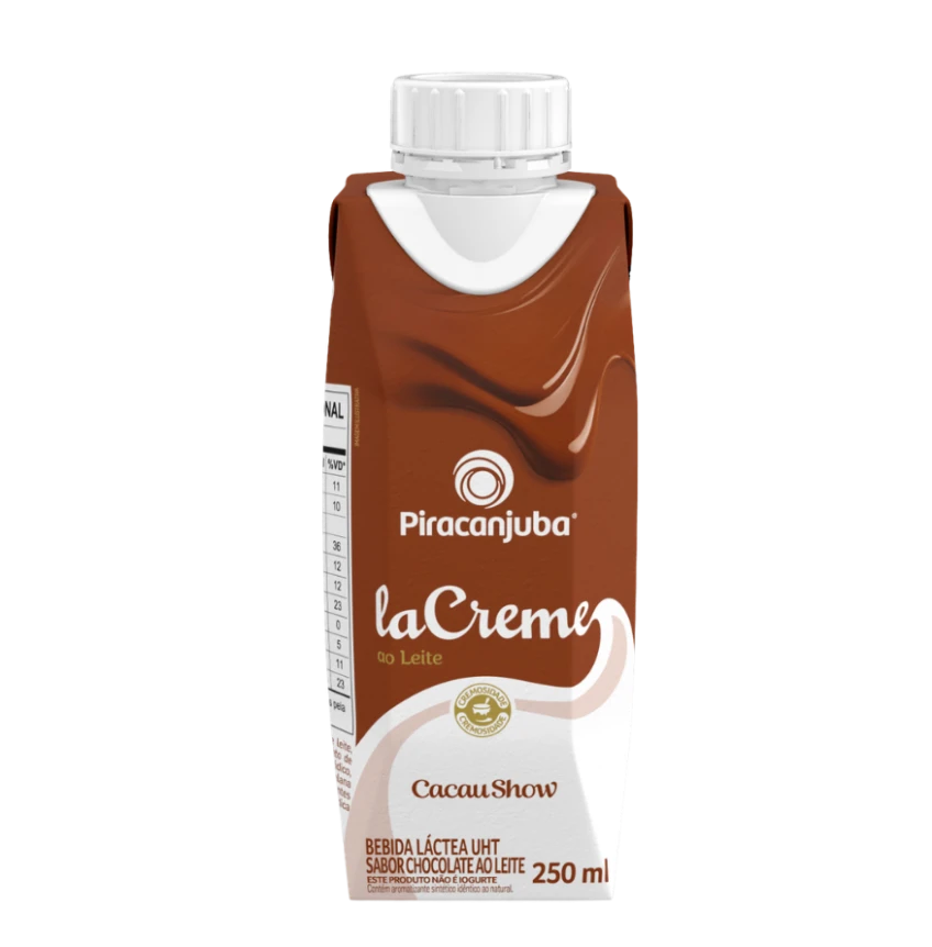 Piracanjuba + Cacau Show laCreme Ao Leite 250ml
