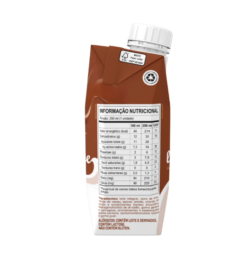 Piracanjuba + Cacau Show laCreme Ao Leite 250ml