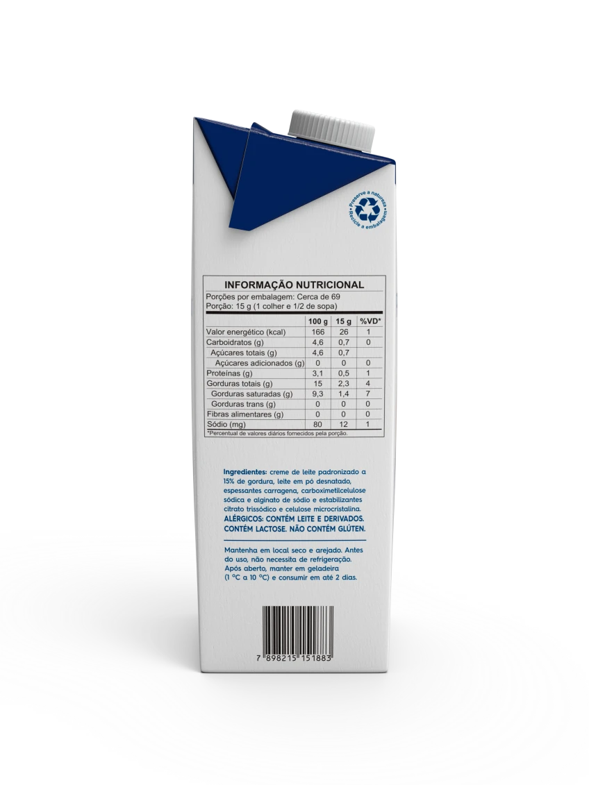 Creme de Leite Piracanjuba 1,030kg