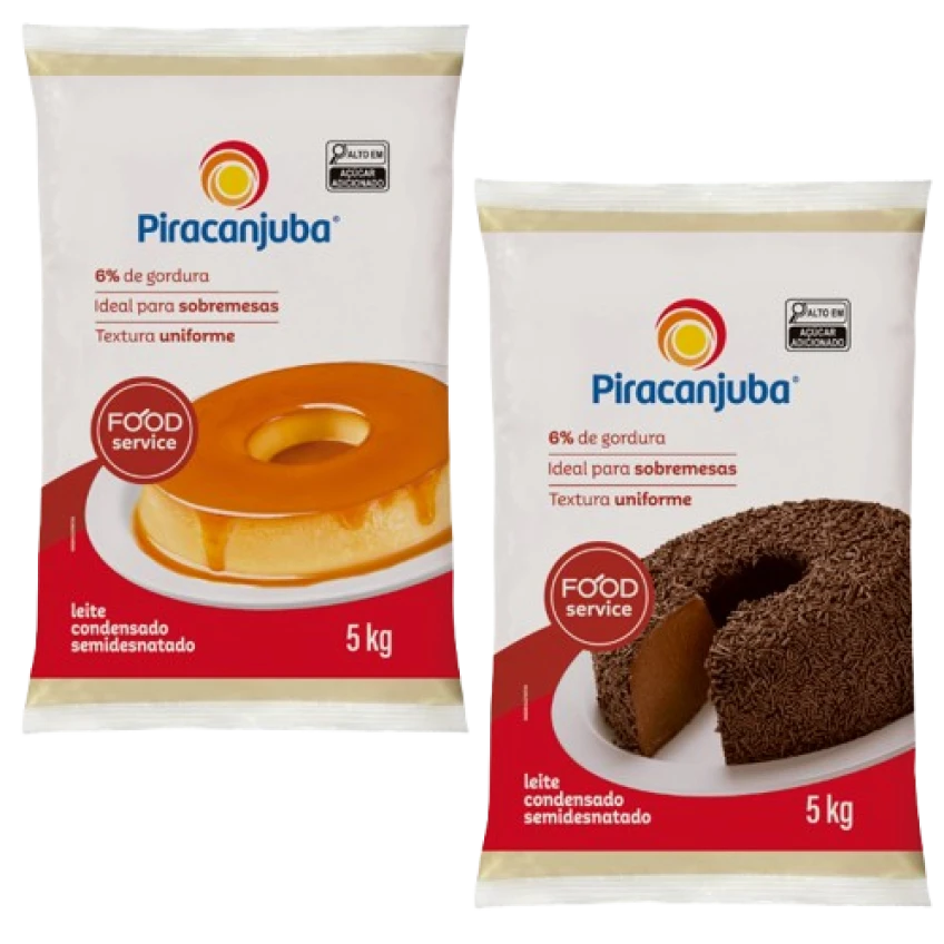 Leite Condensado Semidesnatado Piracanjuba 5kg