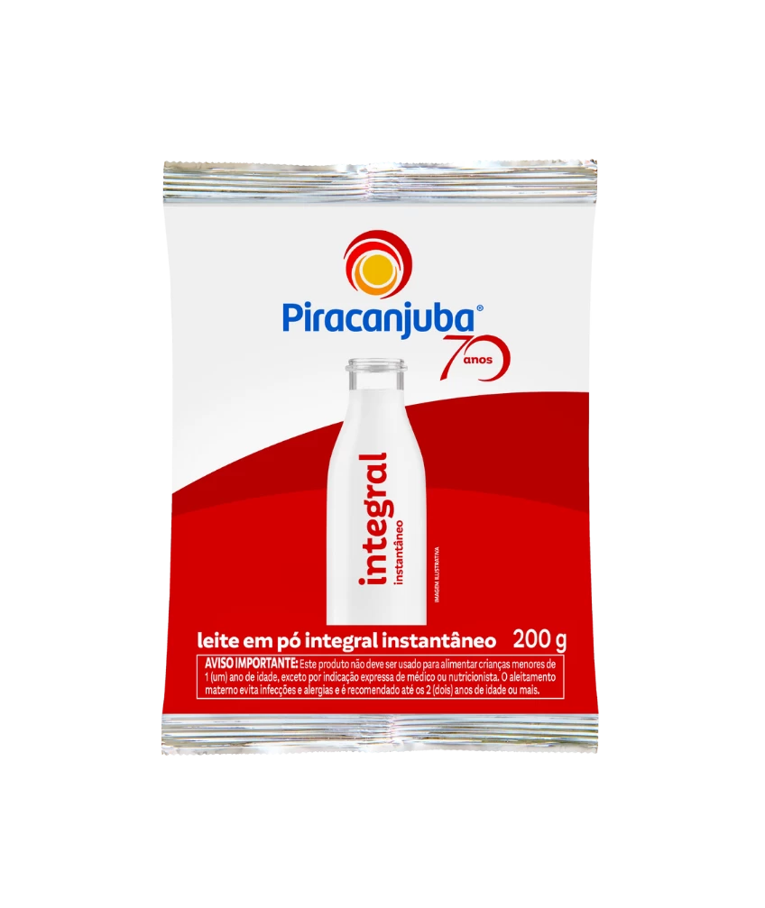 Leite em Pó Integral Instantâneo Piracanjuba 200g