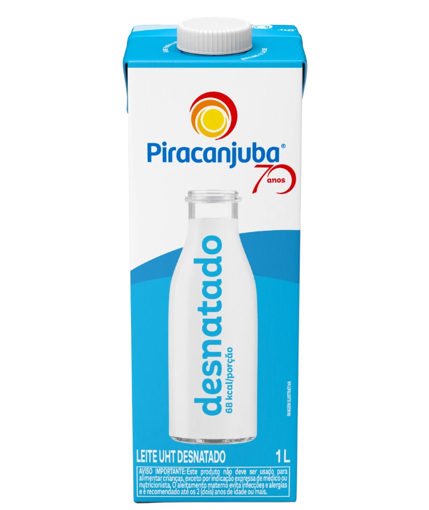 Leite Desnatado Piracanjuba 1L