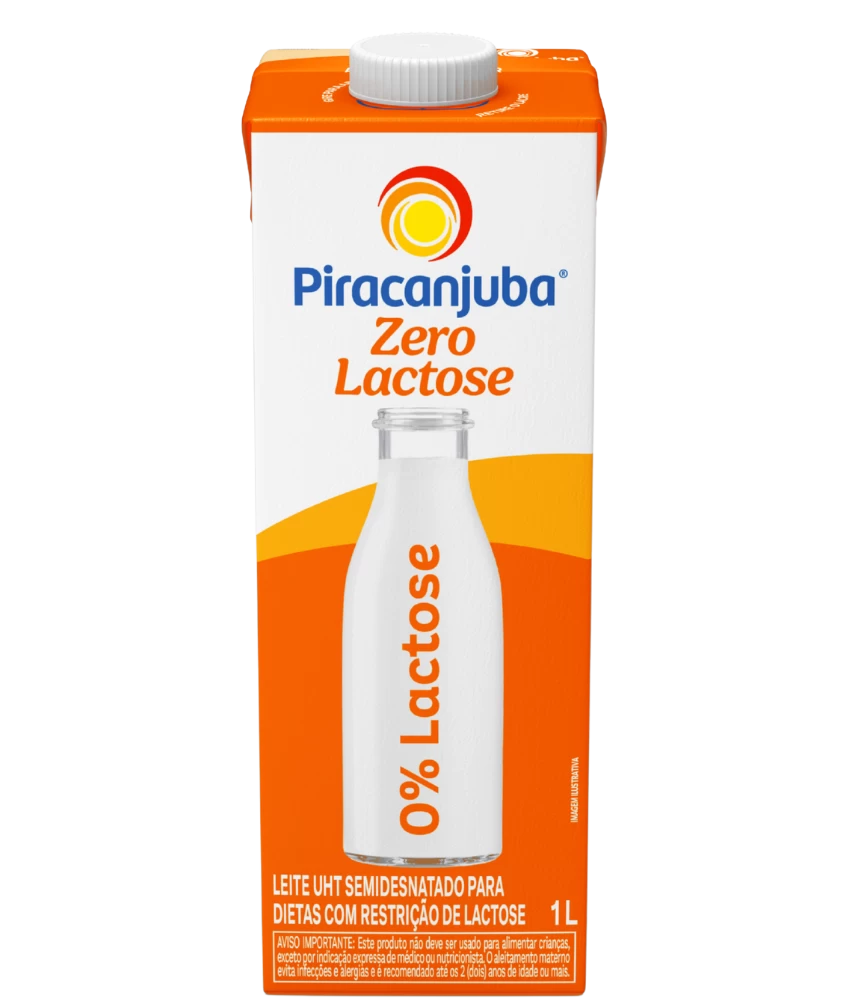 Leite Semidesnatado Zero Lactose Piracanjuba 1L