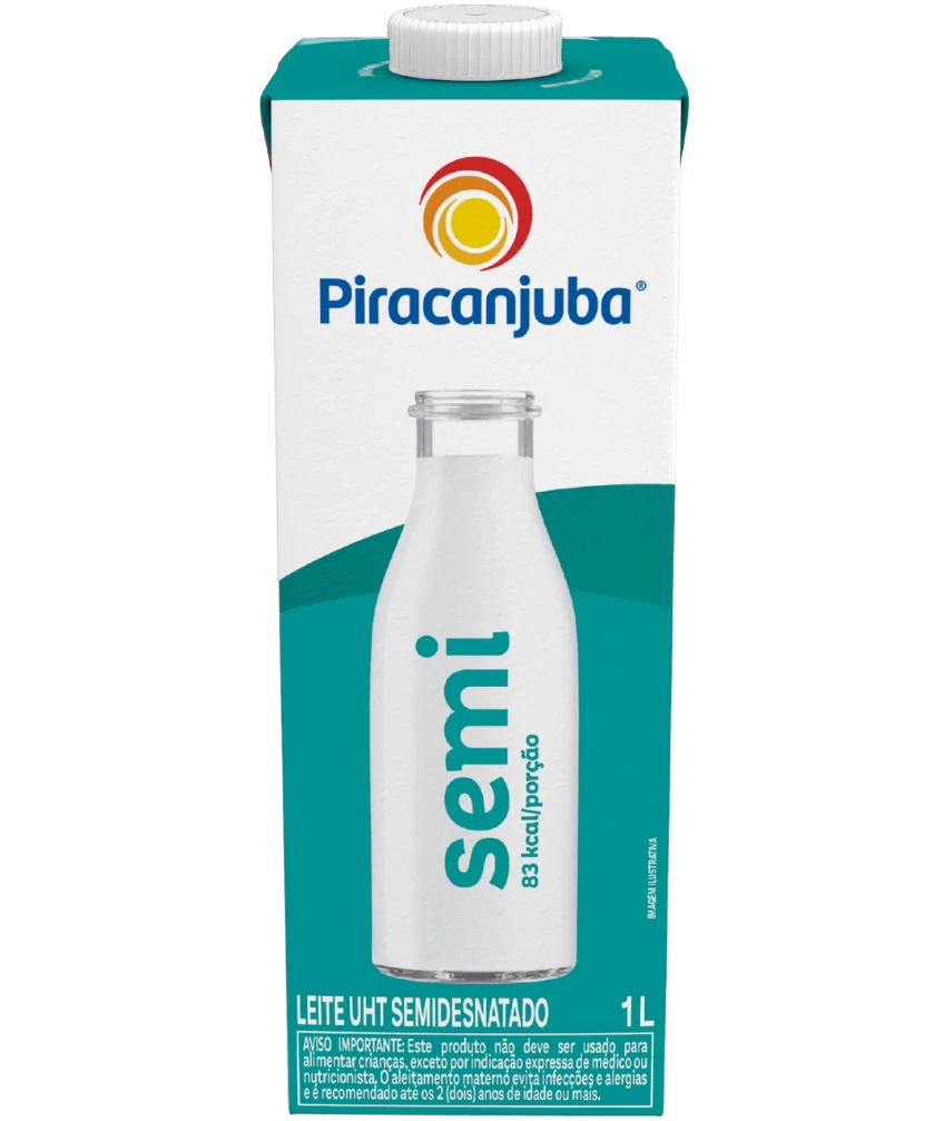 Leite Semidesnatado Piracanjuba 1L