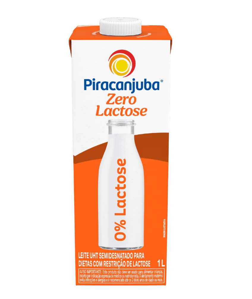 Leite Semidesnatado Zero Lactose Piracanjuba 1L