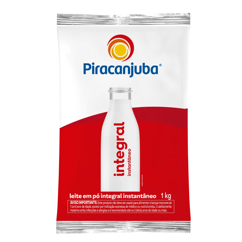 Leite em Pó Integral Instantâneo Piracanjuba 1kg