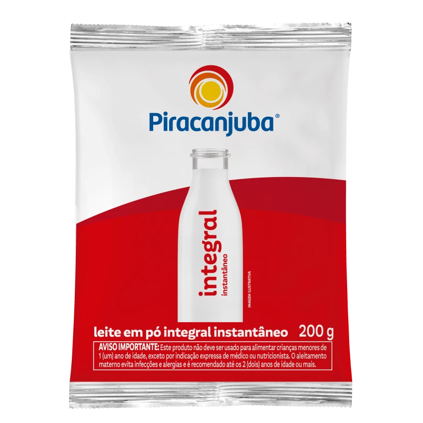 Leite em Pó Integral Instantâneo Piracanjuba 200g