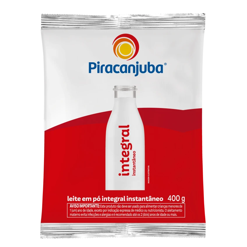 Leite em Pó Integral Instantâneo Piracanjuba 400g
