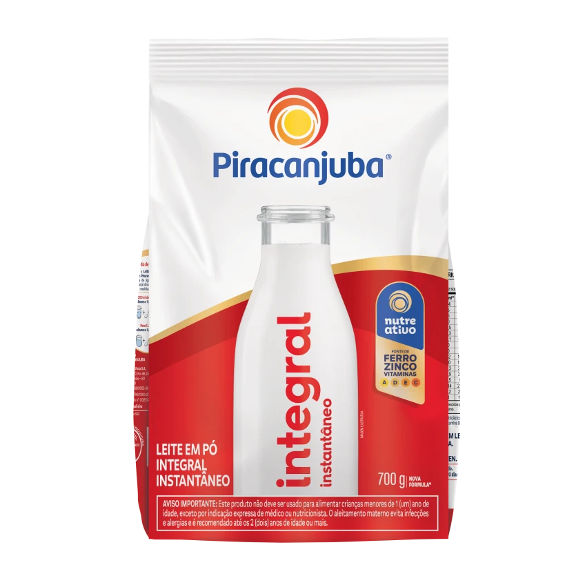 Leite em Pó Integral Instantâneo Piracanjuba 700g