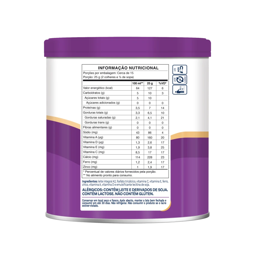 Leite em Pó Integral Instantâneo Piracanjuba A2 700g