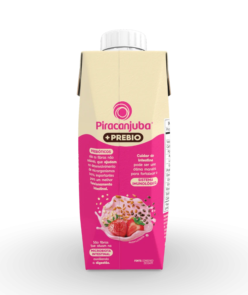 Bebida Láctea com Cereais Piracanjuba Morango 250ml
