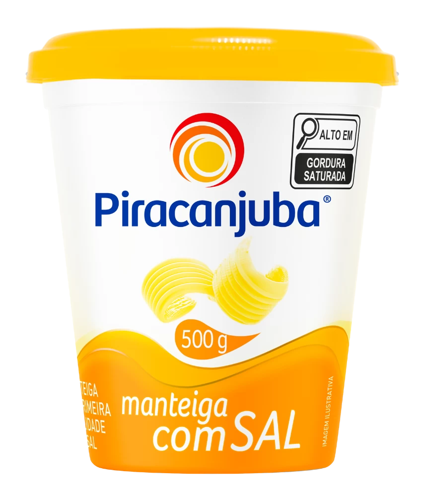 Manteiga com Sal Piracanjuba 500g