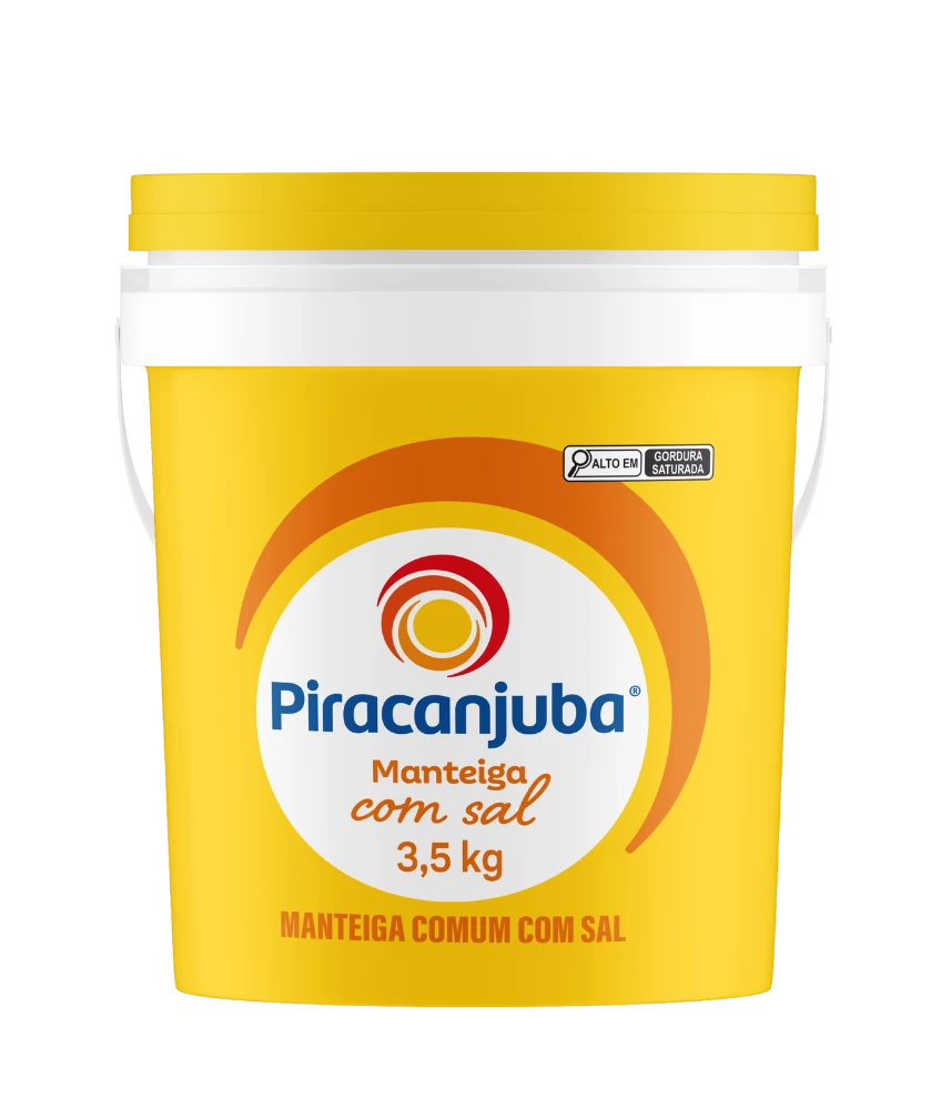 Manteiga com Sal Piracanjuba Balde 3,5 kg