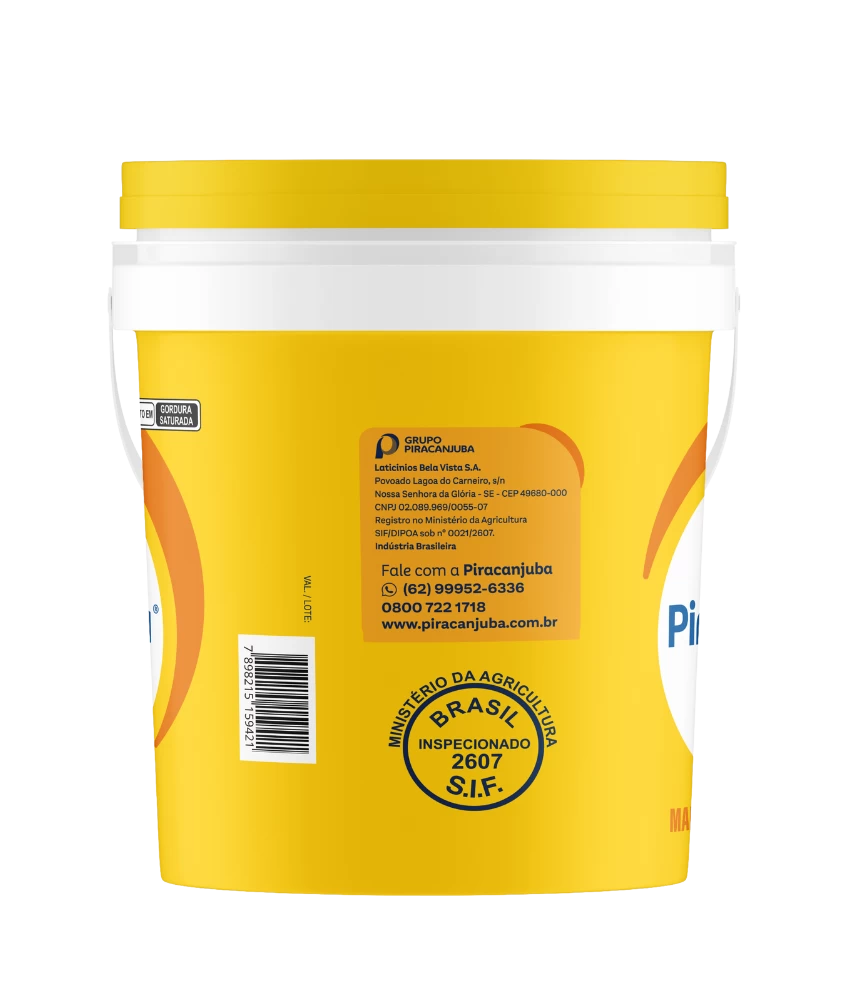 Manteiga com Sal Piracanjuba Balde 3,5 kg - SAC