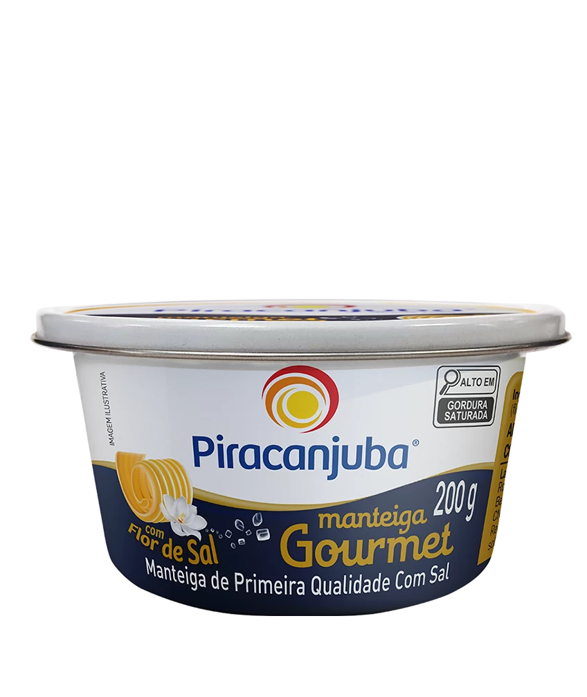Manteiga Gourmet com Flor de Sal Piracanjuba 200g