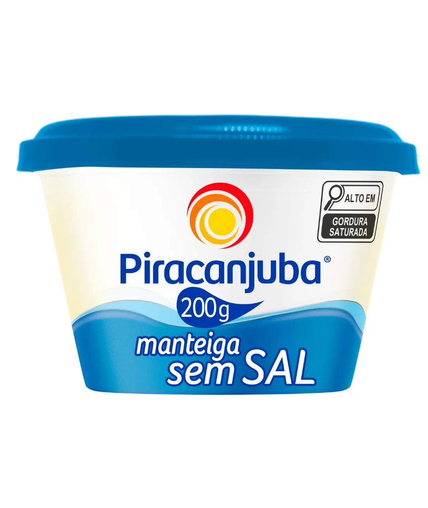 Manteiga sem Sal Piracanjuba 200g