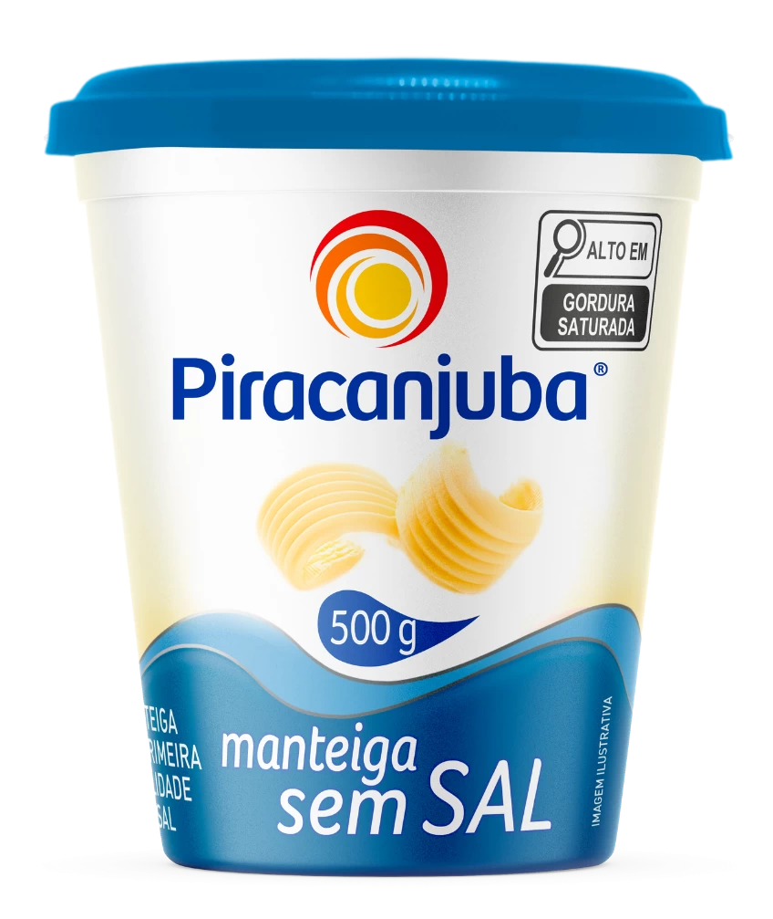 Manteiga sem Sal Piracanjuba 500g