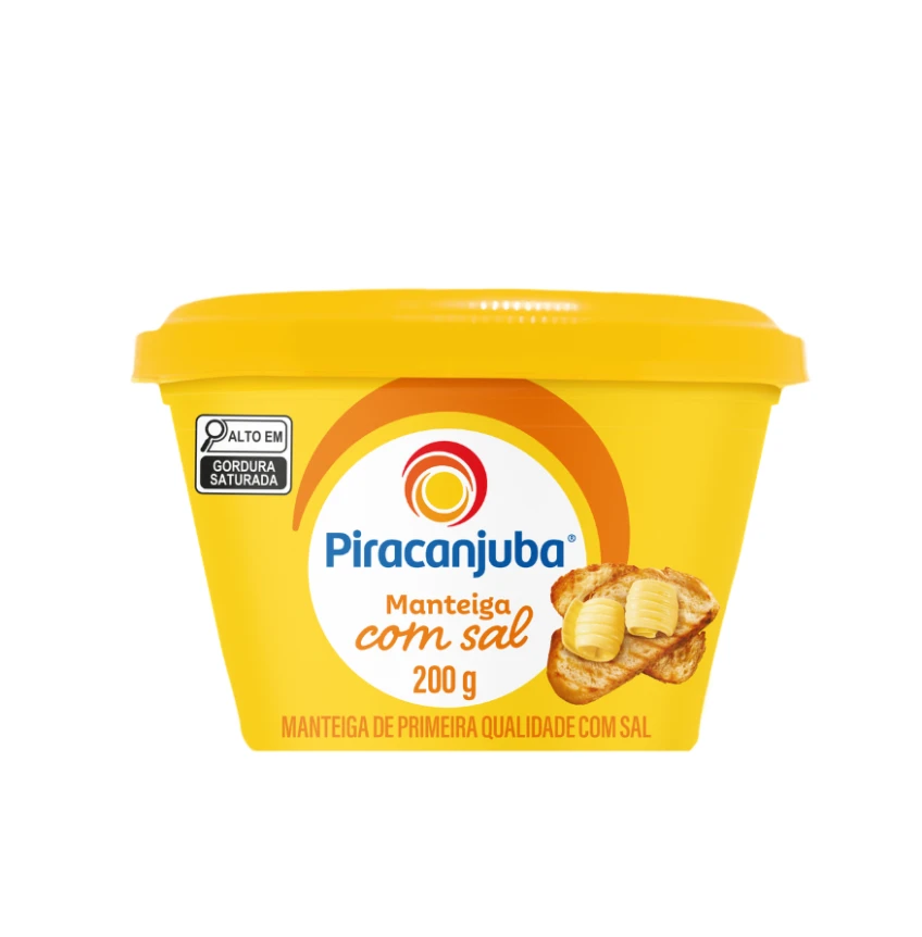 Manteiga com Sal Piracanjuba 200g