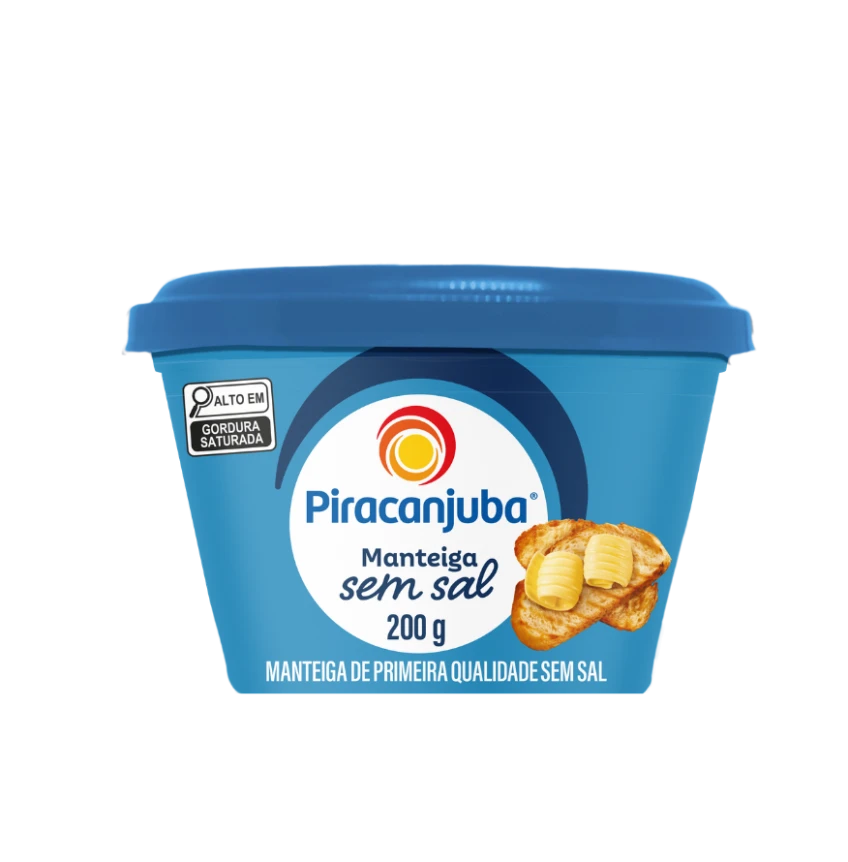 Manteiga sem Sal Piracanjuba 200g