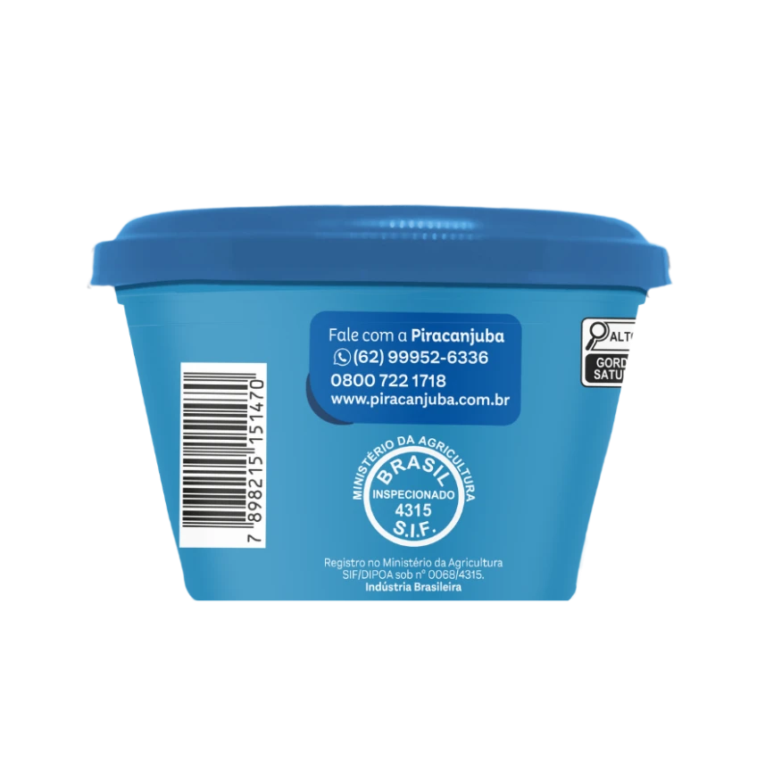 Manteiga sem Sal Piracanjuba 200g