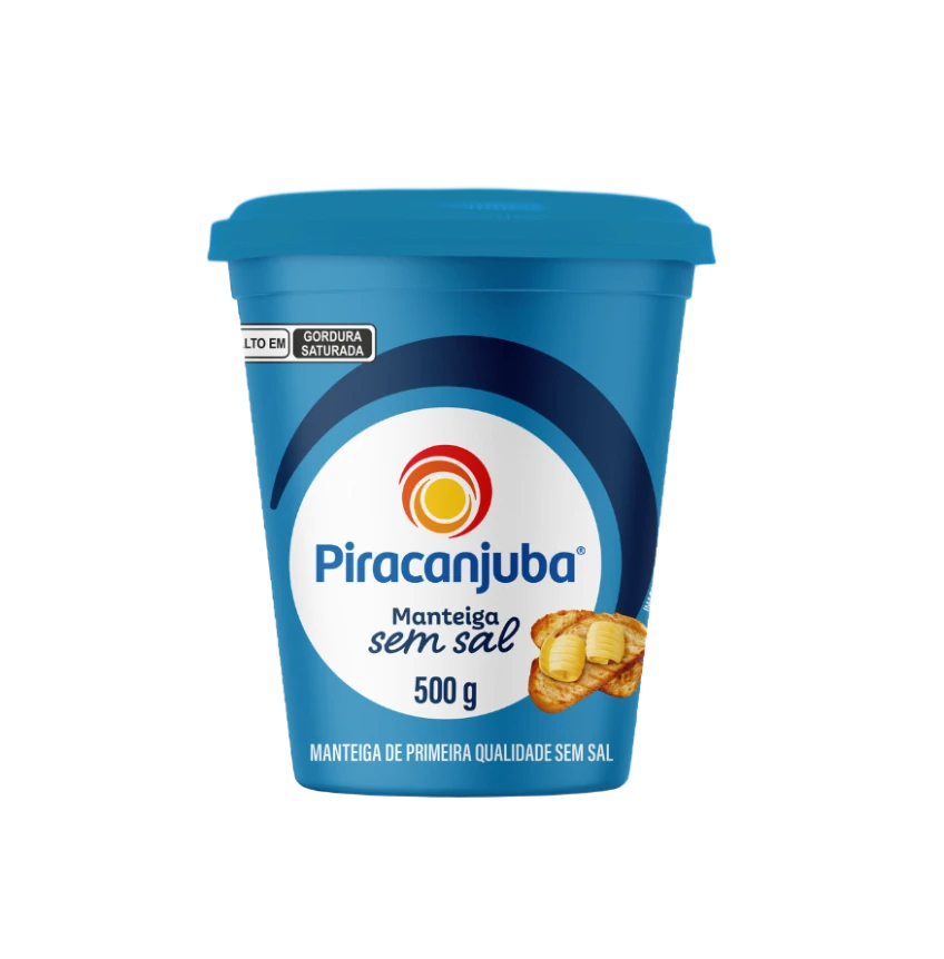 Manteiga sem Sal Piracanjuba 500g