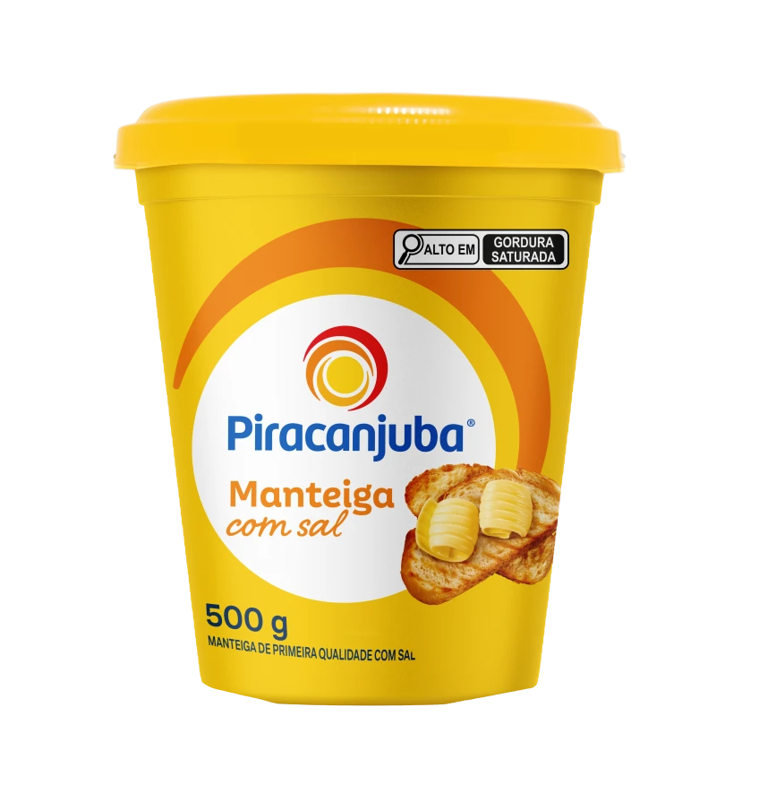 Manteiga com Sal Piracanjuba 500g