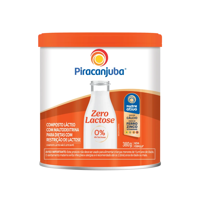 Composto Lácteo Zero Lactose Piracanjuba 380g