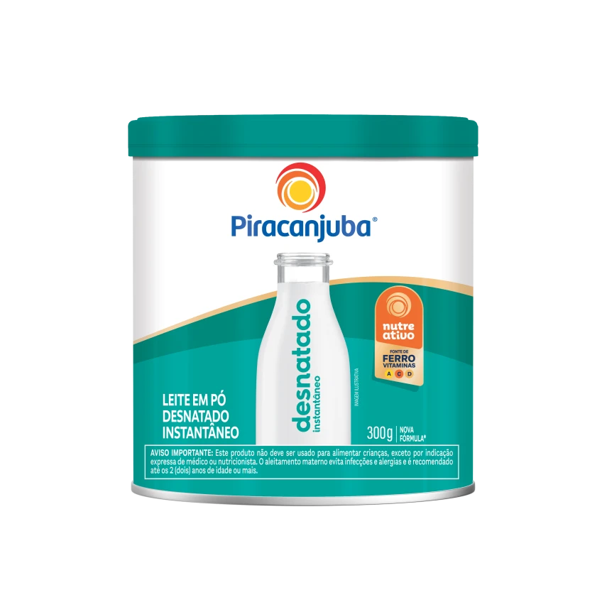 Leite em Pó Desnatado Instantâneo Piracanjuba 300g