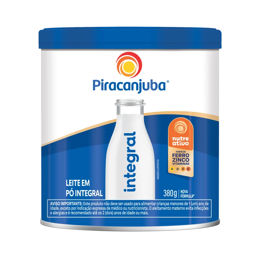 Leite em Pó Integral Piracanjuba 380g