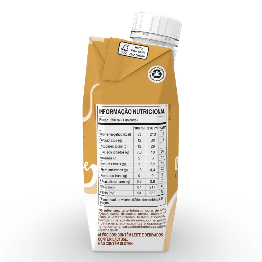 Piracanjuba + Cacau Show La Creme Gold 250ml